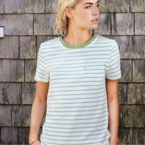 Kiel James Patrick Striped 100% cotton tee size L